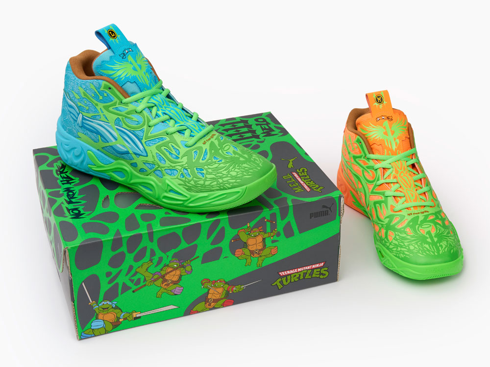 PUMA×ニンジャ・タートルズ！ラメロ･ボールのシグネチャーシューズより『PUMA MB.04 TMNT L&M』が2月14日（金）発売！