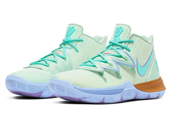 NIKE ナイキ Kyrie x Spongebob パーカー カイリー・アービング Nike Kyrie Irving 5 Spongebob Squarepants Yellow Gum Brown