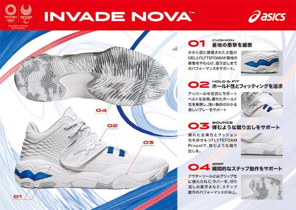 asics INVADE NOVA』9月11日（金）発売！1,000ポイント