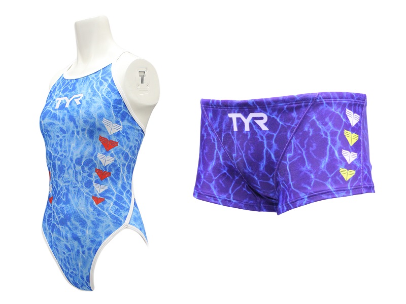 【新作入荷】TYR 2021SS 「TRAINING TEAM CHRVRON」シリーズ "WATER SURFACE"デザイン！