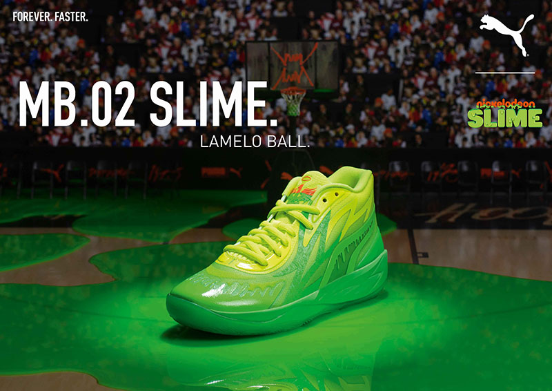 PUMA mb.02 スライム　slime ラメロボール ガチャ履き　バカ履きメンズ