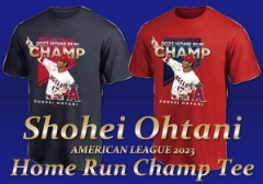 大谷翔平選手 2023ア・リーグ ホームラン王記念Ｔシャツ！ | 野球用品 